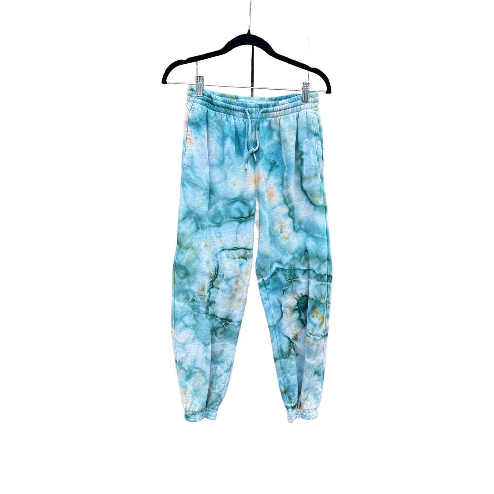 Tie Dye Women's Drawstring Sweatpants with Pockets | Geode Tie - Ice Dye